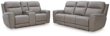 Reclining detail on 5Z-Comfort Coin loveseat