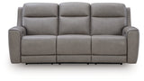 5Z-Comfort Coin Leather Power Reclining Sofa