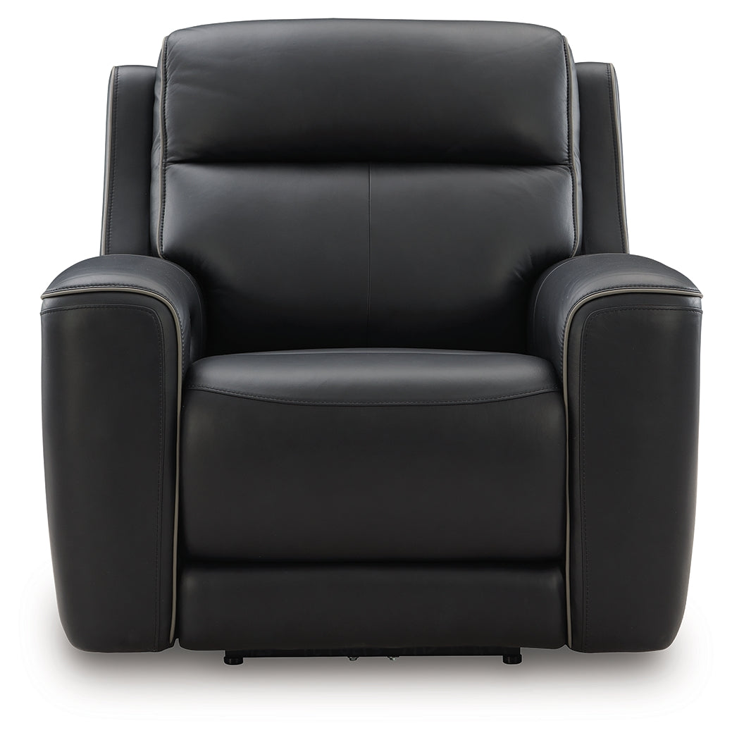 5Z-Comfort Onyx Power Recliner head-on view