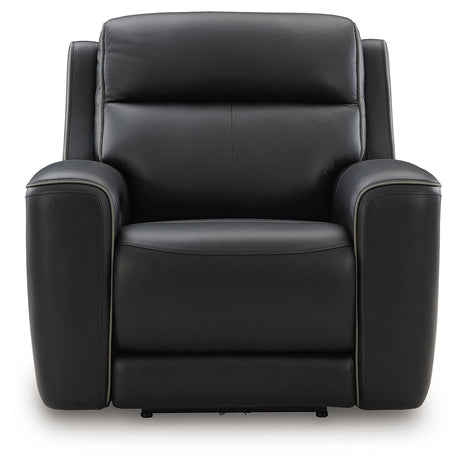 5Z-Comfort Onyx Power Recliner head-on view