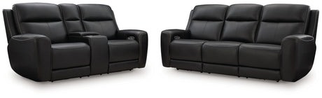 Adjustable headrest feature of 5Z-Comfort Onyx loveseat