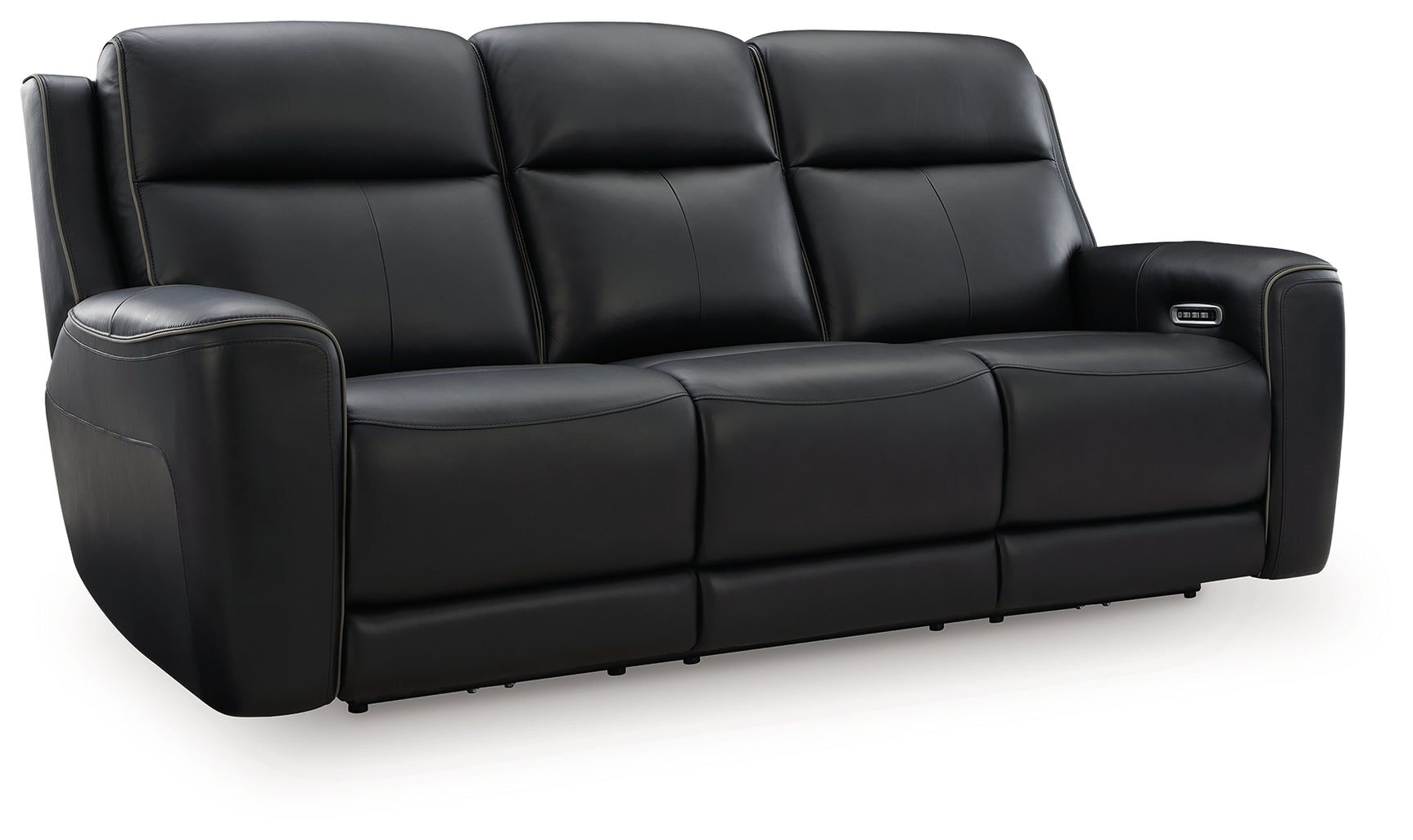 5Z-Comfort Onyx Power Reclining Sofa side view showing reclining position