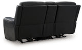 Back view of 5Z-Comfort Onyx Power Recliner Loveseat