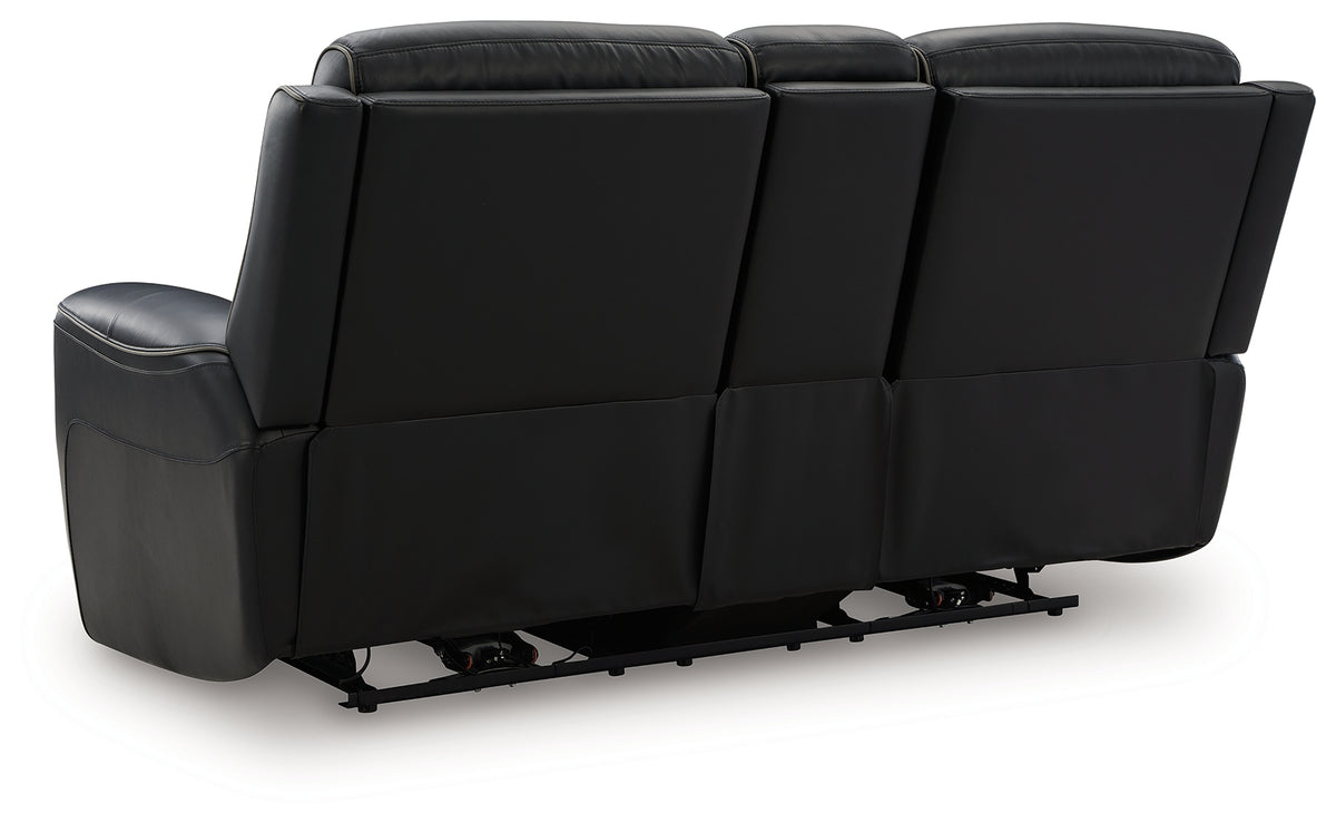 Back view of 5Z-Comfort Onyx Power Recliner Loveseat