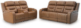 Power reclining control with USB port on Knightington sofa arm