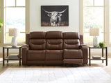 Wide open reclining sofa angle