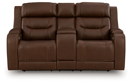 Knightington loveseat head on view