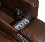 Power armrest with controls