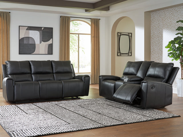 Glossmore Loveseat side angle