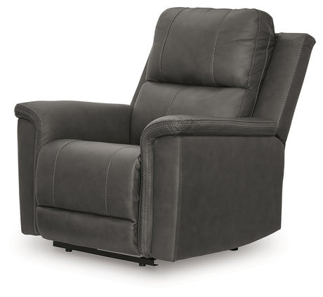Bleckley Anchor Leather Power Recliner powered recline mechanism with USB port