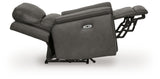 Back view of Bleckley Anchor Leather Power Recliner