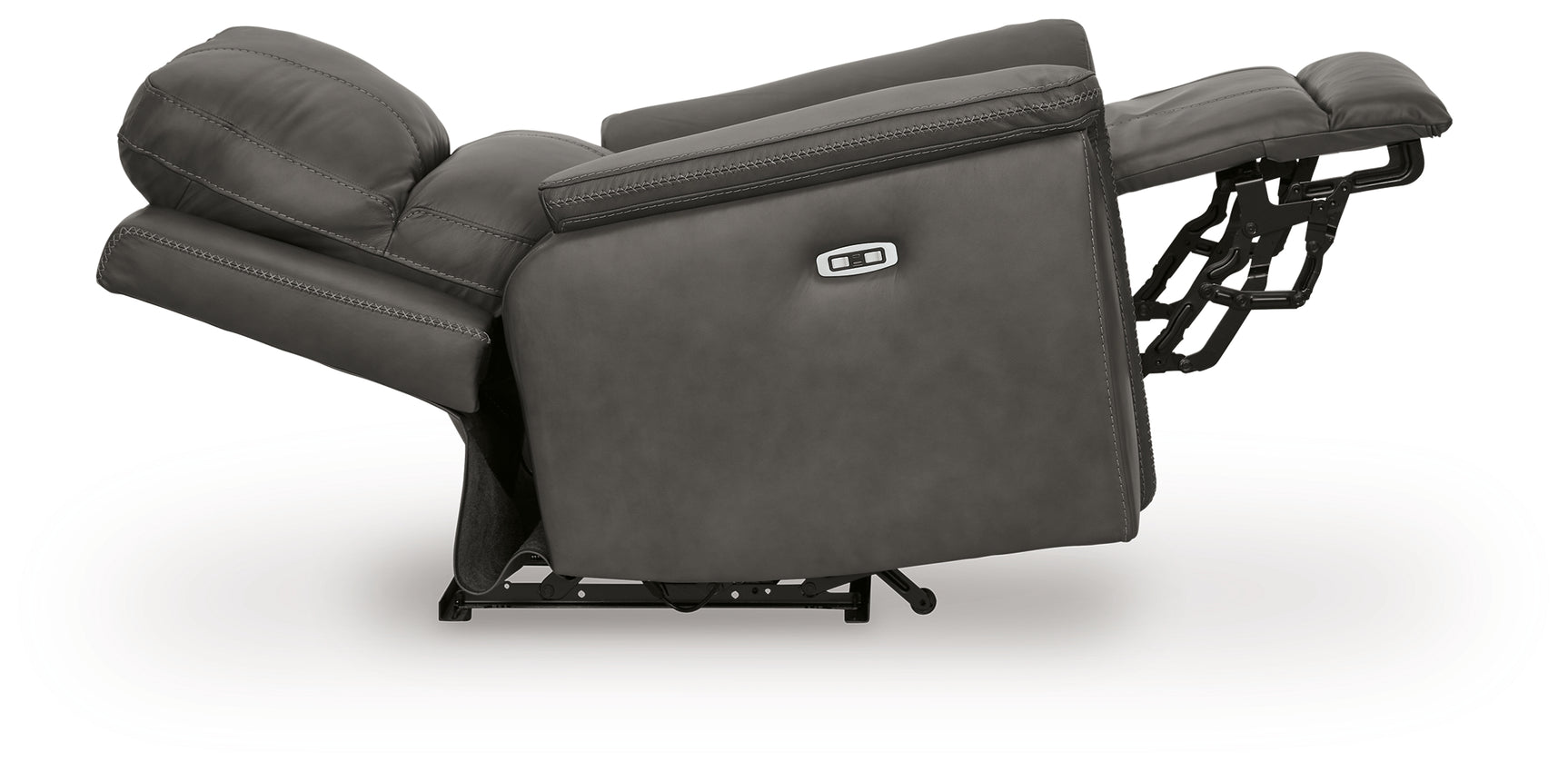 Back view of Bleckley Anchor Leather Power Recliner