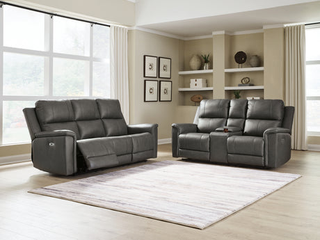 Bleckley Anchor loveseat side angle