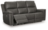 Bleckley Anchor Power Reclining Sofa head on view