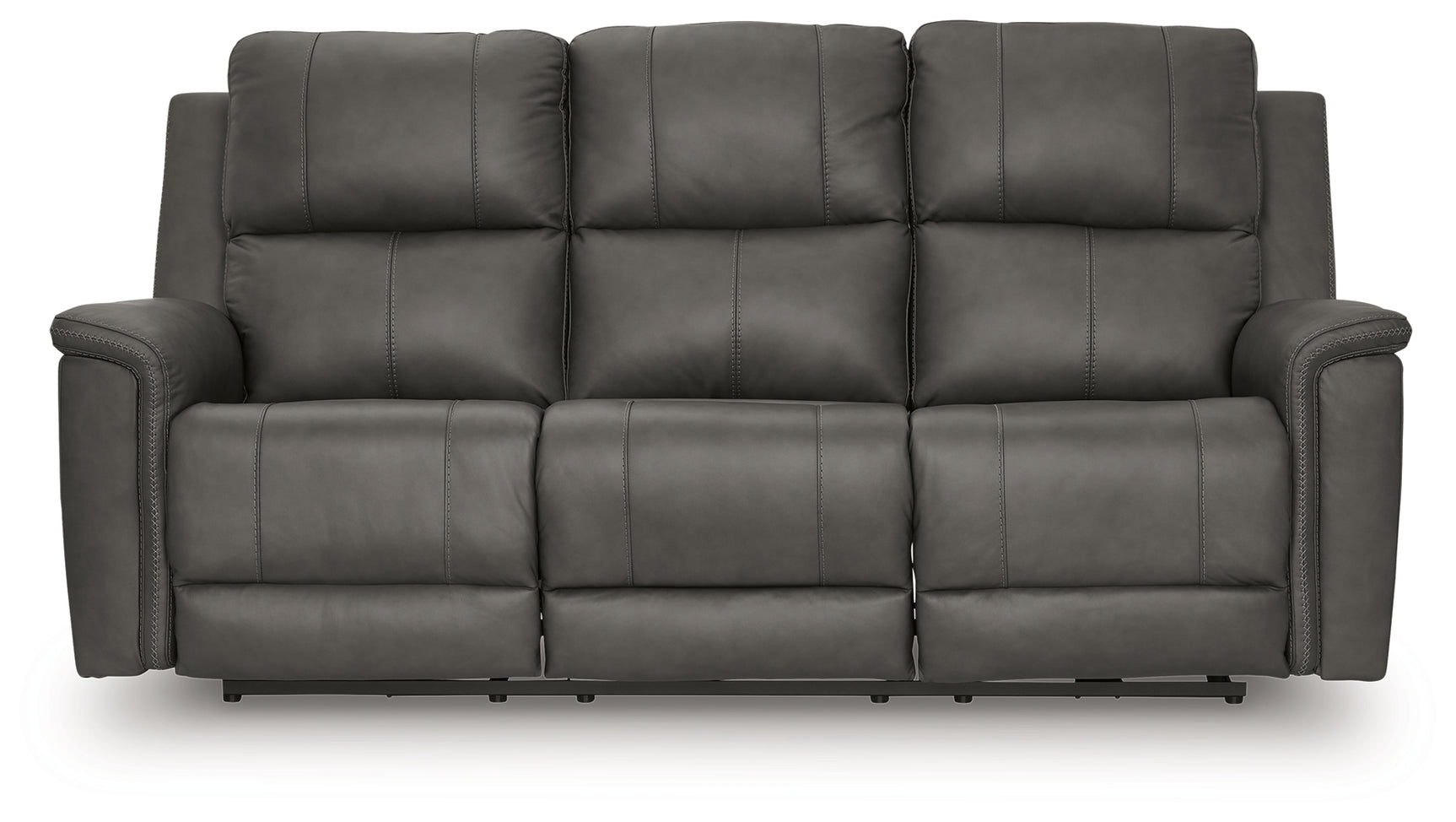 Side view of Bleckley Anchor Leather Power Recliner Sofa