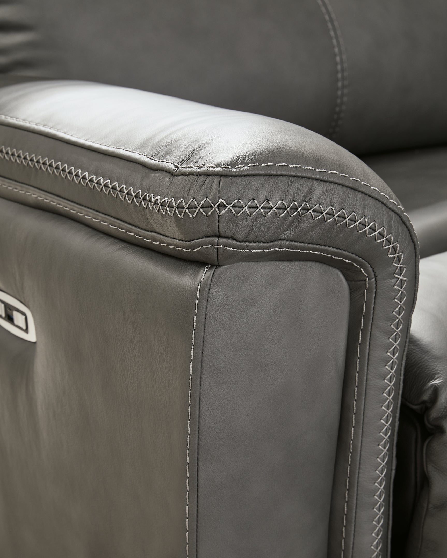 Detailed stitching on Bleckley Anchor sectional upholstery