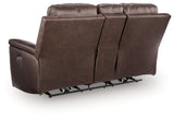 Bleckley loveseat rear view showing upholstery