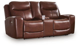 Next Move Loveseat side view with console closed