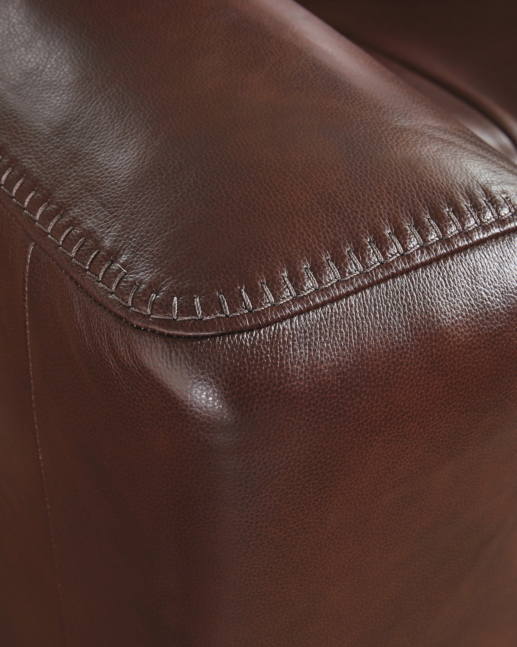 side view of Next Move Mahogany Leather Power Recliner recliner