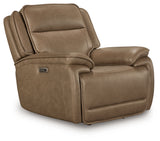 side view of Glencroft Sahara Leather Power Recliner recliner