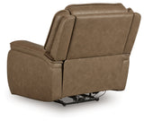 main view of Glencroft Sahara Leather Power Recliner recliner
