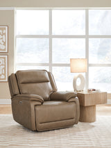 main view of Glencroft Sahara Leather Power Recliner recliner