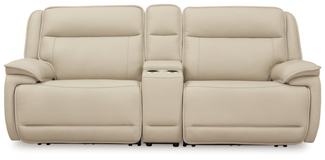 Side angle showing left-arm facing recliner