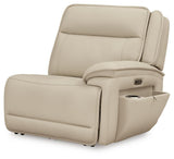 Double Deal Almond Leather 6-Piece Reclining Sectional - image 14