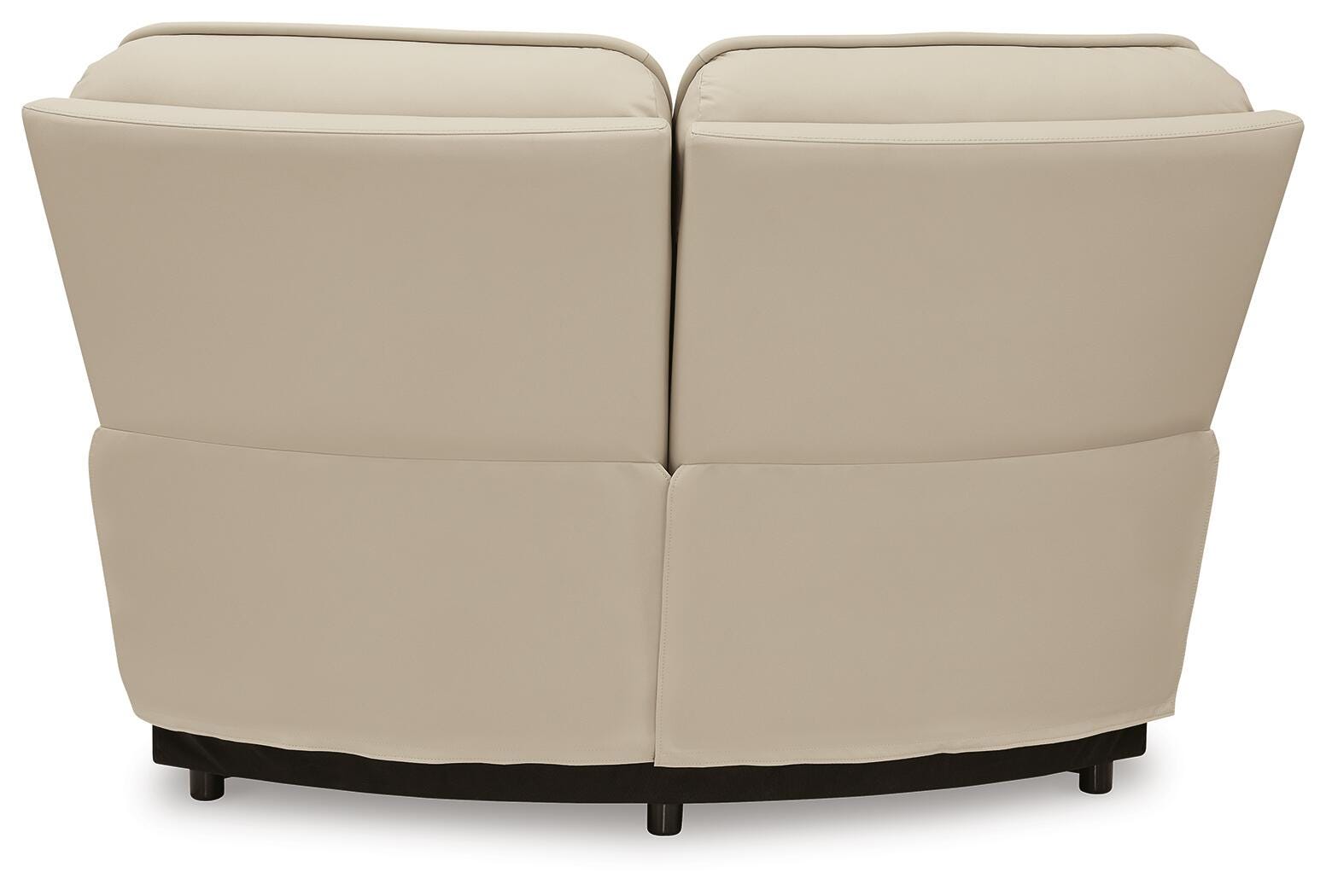 Double Deal Almond Leather 6-Piece Reclining Sectional - image 15
