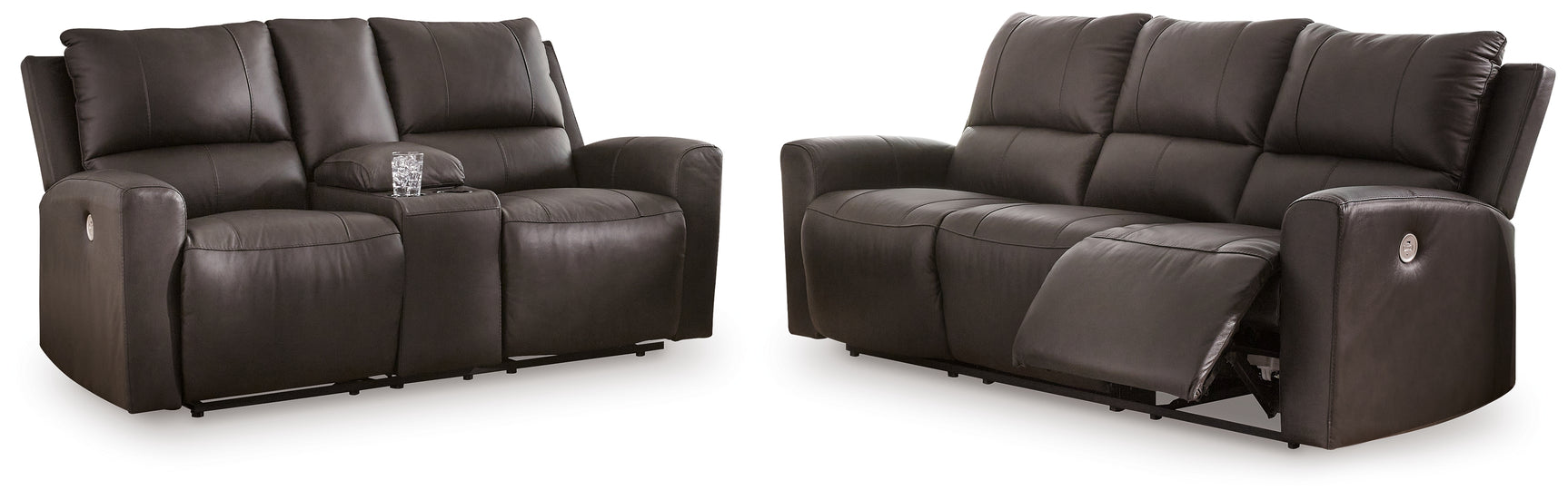 Boxmere Storm loveseat angled view