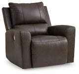 side view of Boxmere Storm Leather Power Recliner