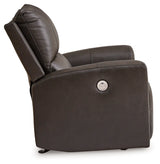 side profile of Boxmere Storm Leather Power Recliner