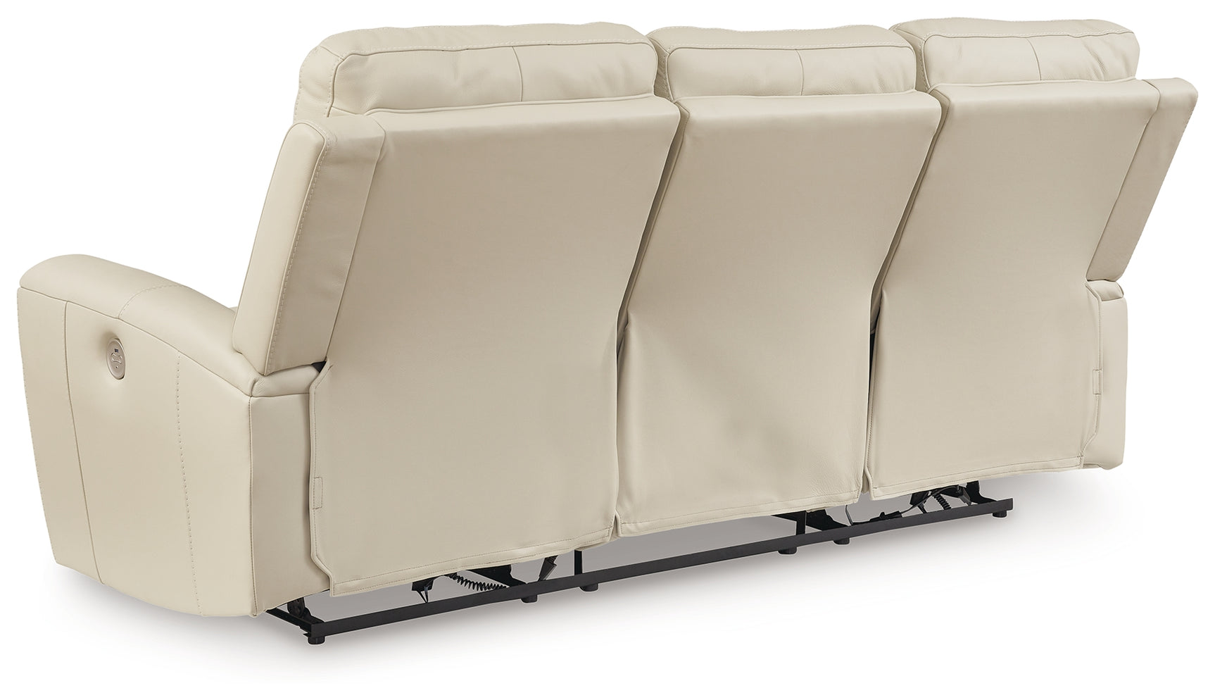 Dahlmoore Almond Leather Power Reclining Sofa