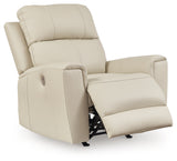 Dahlmoore Almond Leather Power Recliner