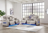 Boyington Gray Sofa, Loveseat and Recliner