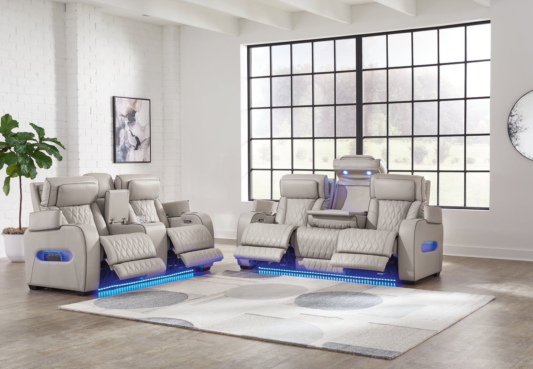 Boyington Gray Sofa, Loveseat and Recliner