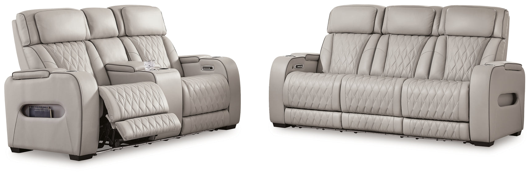 Boyington Gray Sofa, Loveseat and Recliner