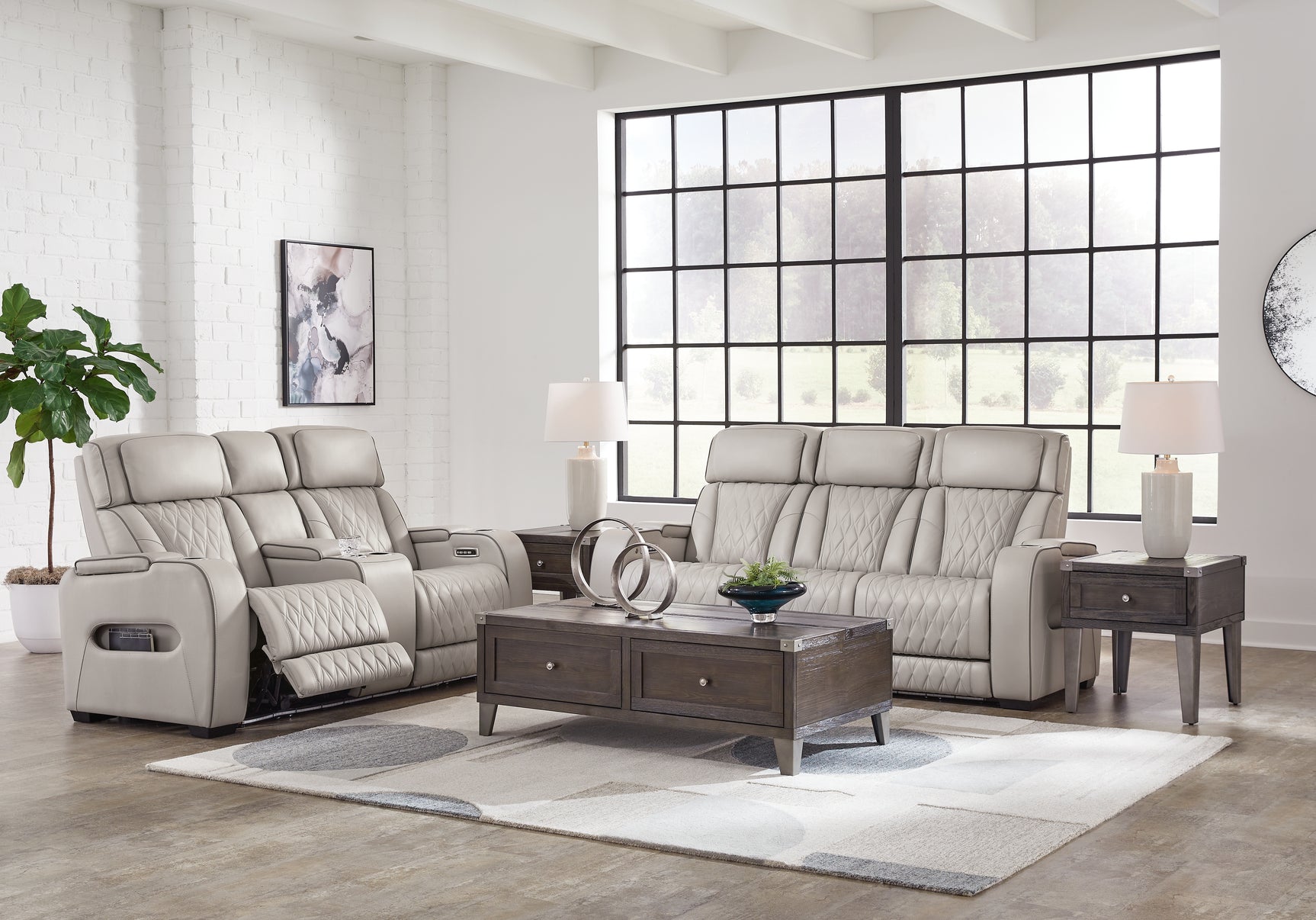 Back view of Boyington Reclining Loveseat