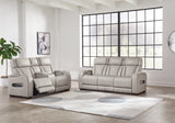 Boyington Gray Sofa, Loveseat and Recliner