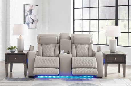 Boyington gray reclining living room sofa set