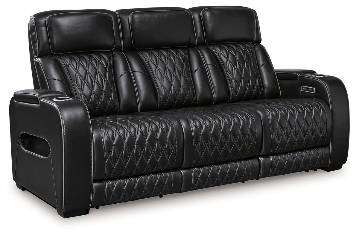 Boyington Sofa close-up of diamond-stitched upholstery
