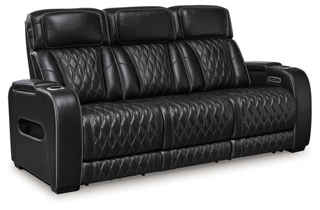 Boyington Sofa close-up of diamond-stitched upholstery