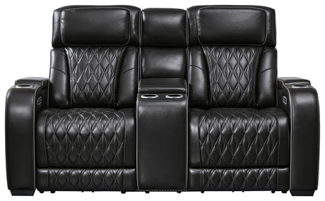 Boyington Loveseat angled rear view