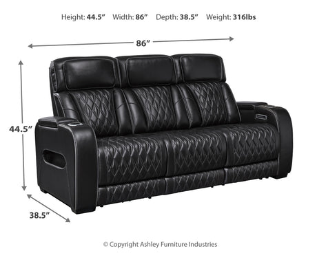 Boyington Loveseat assembly hardware detail