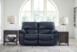 Leesworth Ocean reclining sofa, loveseat, and recliner set