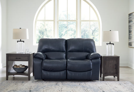 Leesworth Ocean reclining sofa, loveseat, and recliner set