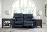Leesworth Ocean reclining sofa, loveseat, and recliner set