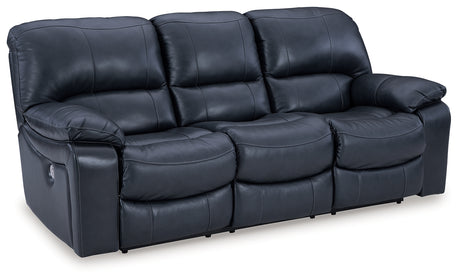 Leesworth Ocean reclining sofa, loveseat, and recliner set