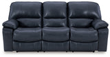 Leesworth Ocean reclining sofa, loveseat, and recliner set