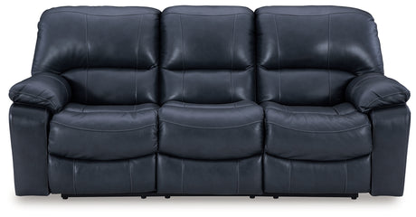 Leesworth Ocean reclining sofa, loveseat, and recliner set